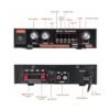AMP1002 - Amplificador de audio 2.0, USB, TF, RCA, FM radio, bluetooth, mic, control 120w