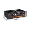 AMP1002 - Amplificador de audio 2.0, USB, TF, RCA, FM radio, bluetooth, mic, control 120w