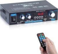 AMP1003 - Amplificador de audio 2,0, USB, TF, RCA, FM radio, bluetooth, mic, control 150W