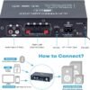 AMP1003 - Amplificador de audio 2,0, USB, TF, RCA, FM radio, bluetooth, mic, control 150W