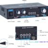 AMP1003 - Amplificador de audio 2,0, USB, TF, RCA, FM radio, bluetooth, mic, control 150W