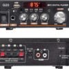 AMP1004 - Amplificador de audio 2.0, USB, TF, RCA, FM radio, bluetooth, mic, control 30W