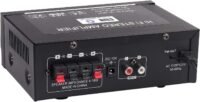 AMP1004 - Amplificador de audio 2.0, USB, TF, RCA, FM radio, bluetooth, mic, control 30W