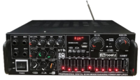 AMP1005 - Amplificador de audio 4 salidas, USB, TF, RCA, FM radio, bluetooth, mic  800w