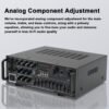 AMP1005 - Amplificador de audio 4 salidas, USB, TF, RCA, FM radio, bluetooth, mic  800w