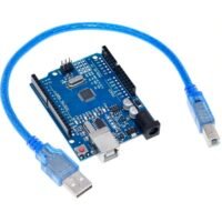 AR1001A - Tarjeta Arduino UNO R3, ATmage328P chip SMD Sin/Cable