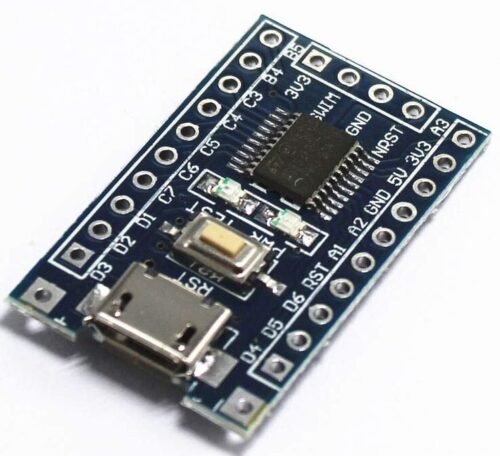 AR1009 - Tarjeta de desarrollo STM8S003F3P6 conector V8
