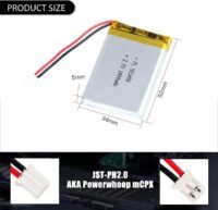BA 3710 - Bateria de Litio cuadrada PL503450 3.7v - 1ah