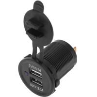 CUSB-H1 - Conector USB - (2) Entradas USB 2,1 amp - Con luz
