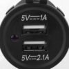 CUSB-H1 - Conector USB - (2) Entradas USB 2,1 amp - Con luz