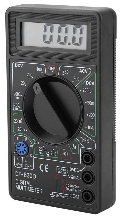 DT830D - Multímetro Digital DT-830D con buzzer voltaje AC: 200V-750V