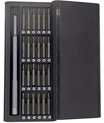 KIT09 - Estuche y Puntas magnéticas para  reparación de celulares 25pcs