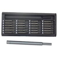 KIT09 - Estuche y Puntas magnéticas para  reparación de celulares 25pcs