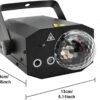 LA212D_2.jpg LA212D - Juego de luces estroboscopica con laser con bola
