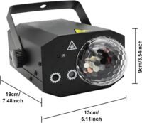 LA212D_2.jpg LA212D - Juego de luces estroboscopica con laser con bola