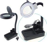 LU03 - Lupa de mesa con luz LED, entrada de  110v