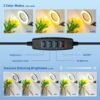 LU05A - Lupa de vidrio real 10X con gancho y luz led de 10W