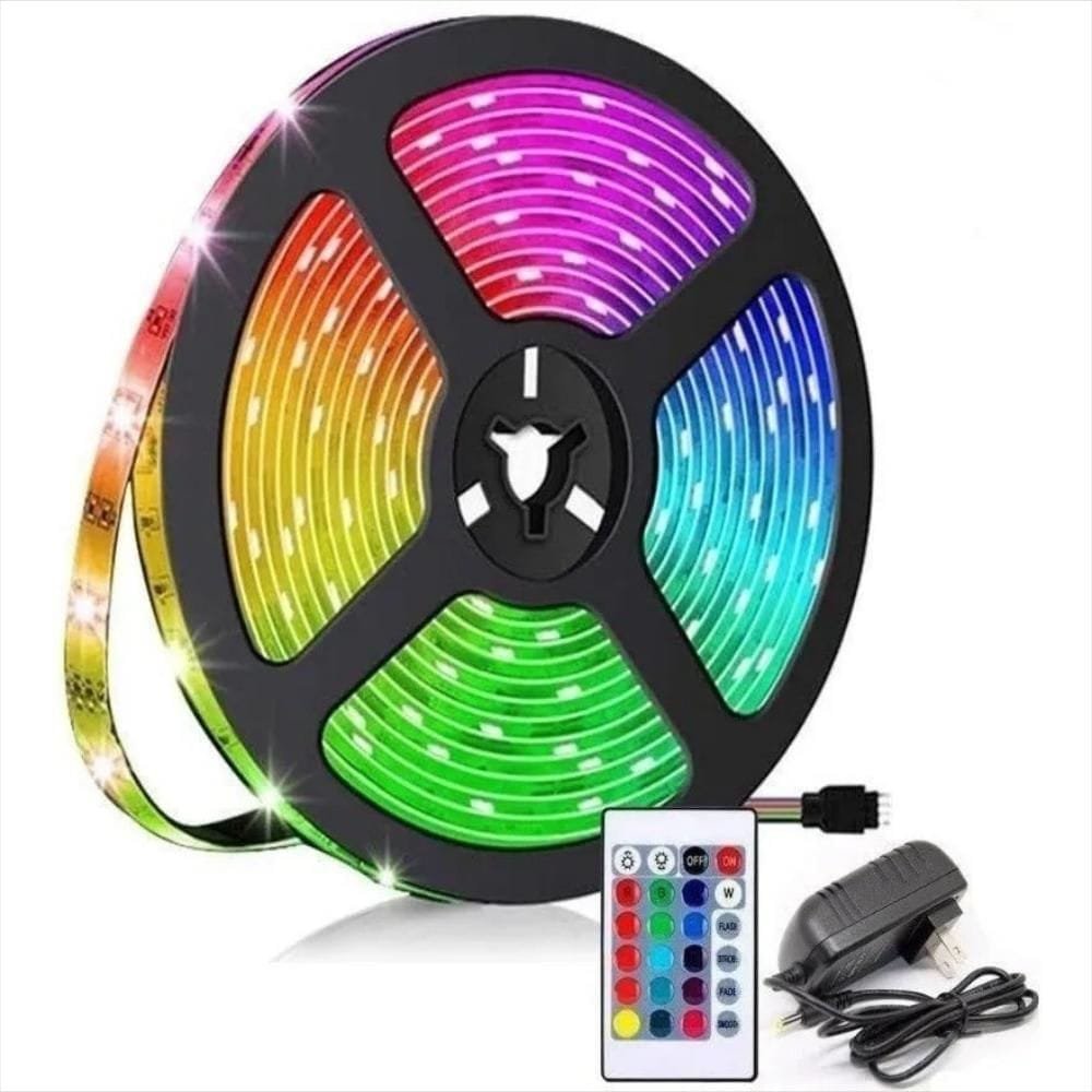 LA212E - Juego de luces 4 en 1, luces, strober, laser, barra led