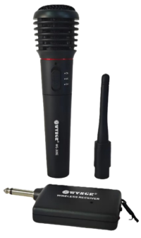 MA104 - Micrófono Inalámbrico Alambrico 2en1 Profesional Karaoke WVNGR