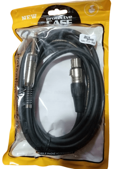 MC102-3 - Plug 6.35mm Mono a Canon H Metalico