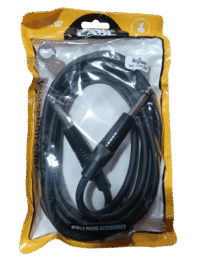 MC104-3 - Plug 6.35mm Mono a Plug 6.35mm Metalico Negro