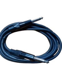 MC104-3 - Plug 6.35mm Mono a Plug 6.35mm Metalico Negro