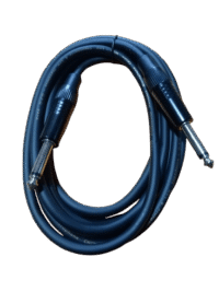 MC104-3 - Plug 6.35mm Mono a Plug 6.35mm Metalico Negro