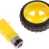 MCR02 - Llanta con Motor de engranajes 70MM 3-12V DC