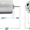 MOT02 - Motor DC 3.7V-7.4V