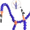 TM06B - Tercera mano seis brazos flexibles con Lupa y Luz