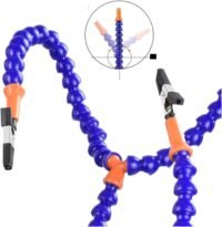 TM06B - Tercera mano seis brazos flexibles con Lupa y Luz