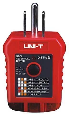 UT08B - Probador de polaridad receptáculo UNI-T UT08B