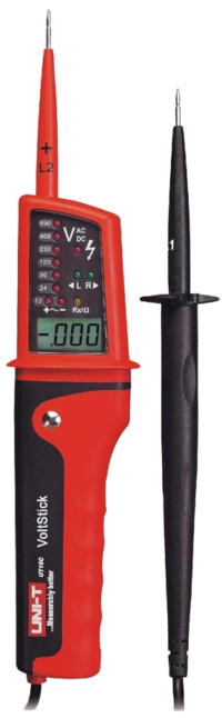 UT15C.png UT15C - Probador de voltaje, Comprobador de Tensión AC/DC de 12V hasta 690V UNI-T UT15C