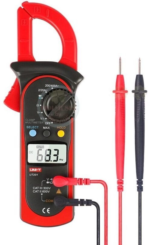 UT201-e1726691432374.jpg UT201 - Pinza Voltiamperimetrica UNI-T UT201