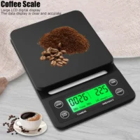 GR12B - Gramera para barismo profesional, aprueba de agua café de 0.1gr - 3Kg con temporizador