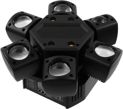 LA208D - Luz robótica de seis cabezas móviles, luz láser con control, Potencia 80W