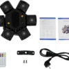 LA208D_1 LA208D - Luz robótica de seis cabezas móviles, luz láser con control, Potencia 80W