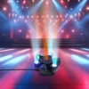 LA208D_4 LA208D - Luz robótica de seis cabezas móviles, luz láser con control, Potencia 80W