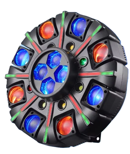 LA208E - Luz robótica de ocho cabezas móviles, luz láser con control, Potencia 180W