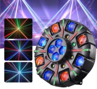 LA208E - Luz robótica de ocho cabezas móviles, luz láser con control, Potencia 180W