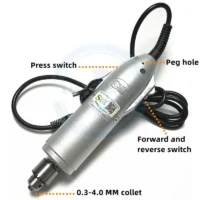 RT1010A - Motor Tool Grande en caja con piezas de trabajo